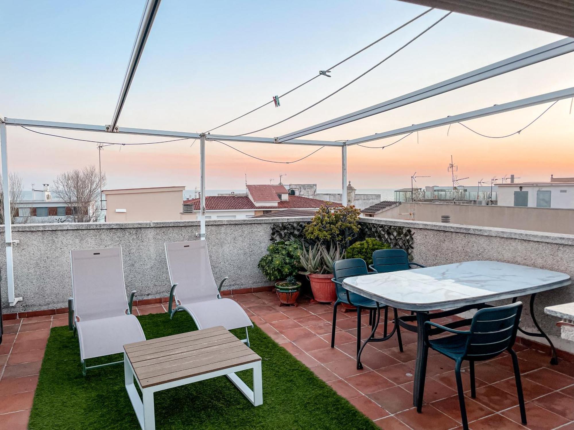 Open Sky, Apartamento Con Solarium Privado Y Barbacoa Daire El Vendrell Dış mekan fotoğraf